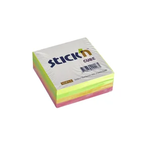 Notisblock Stick n Notes 76x76 mm flerfärgad